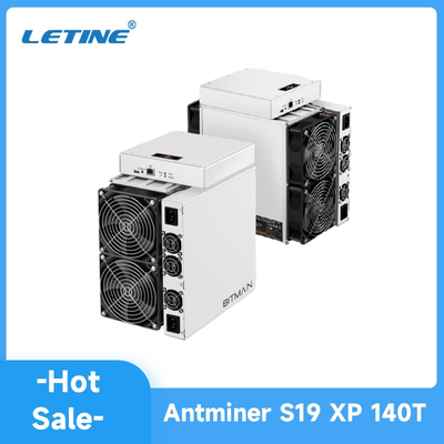 Letine 141Th 3010W Asic Bitmain Antminer S19 XP SHA-256 Algorithm Bitmain Asic Antminer