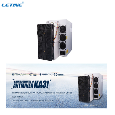 Top New Bitmain Antminer KA3 166T KDA Miner KA-3 3154W Kadena Mining Machine KD6 KD Max