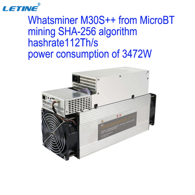 M30S+ 100T M30S++ 110T MicroBT Whatsminer 3250W SHA-256