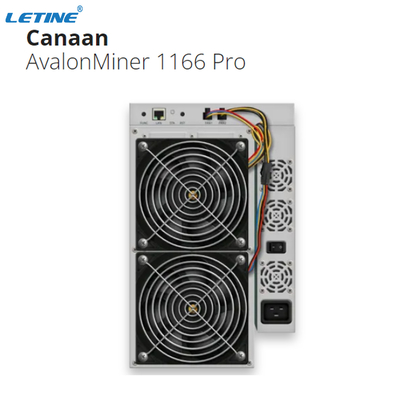 SHA 256 Crypto BTC Miner Canaan Avalon 1166pro 81 Th 3400W Ethernet Interface