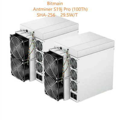 AC Input Bitcoin Asic Miner Antminer S19j Pro 100Th SHA256 3050W