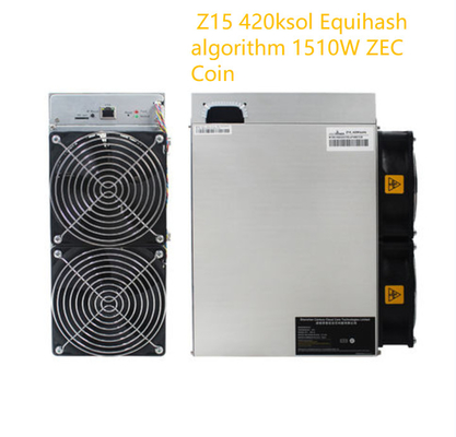 Equihash Algorithm ZEC Coin Mining Machine Bitmain Antminer Z15 420ksol 1510W