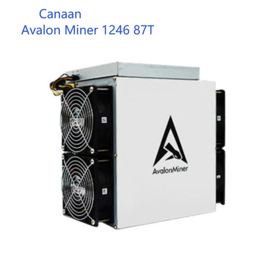 A1246 87T BTC Asic Miner Canaan Avalon 1246 87T SHA 256 Algorithm