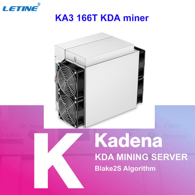 most powerful antminer ka3 KDA Blake2S  Air-cooling Miner 166Th profit 100USD more