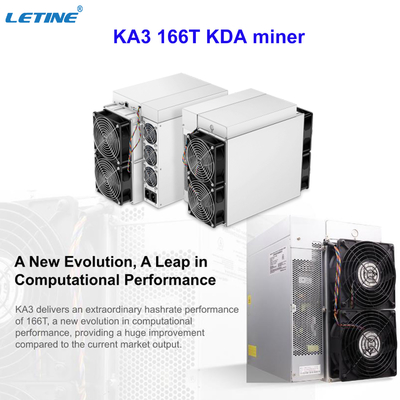 most powerful antminer ka3 KDA Blake2S  Air-cooling Miner 166Th profit 100USD more