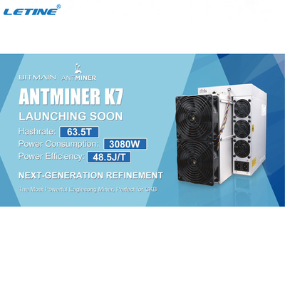 Bitmain Antminer K7 Cryptocurrency Asic Miner Profitable For CKB Coins