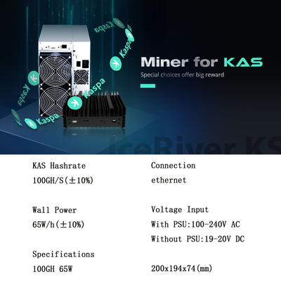 KS0 KS3 3188W Asic Mining Machine KAS Miner Antminer KS3 8.3T