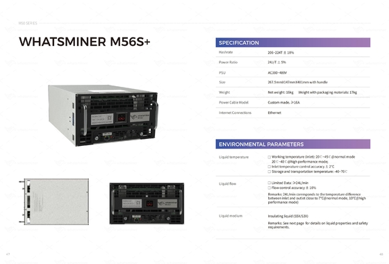 Hydro Cooling MicroBT Whatsminer M56s 194t 222t M53s++ 22j/T Water Cooling