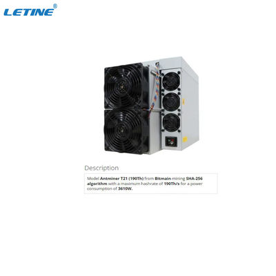 CE Bitmain Antminer T21 190Th SHA-256 Algorithm Bitcoin Mining Miner