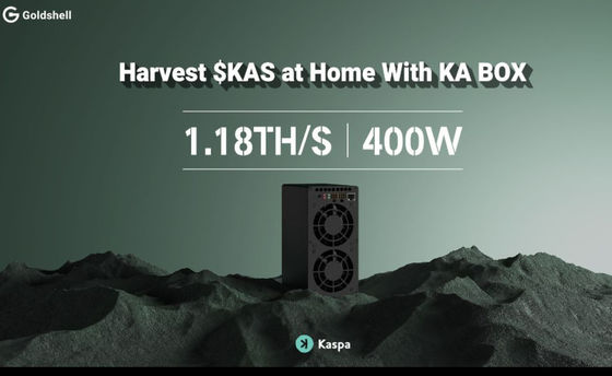 New Kaspa Miner KA Box Glodshell KA BOX 1.18T 400W for Kas miner