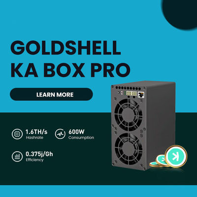 Home Mute Kaspa Miner Goldhsell KA Box Pro 1.6Th/s 600W KHeavyHash Algorithm