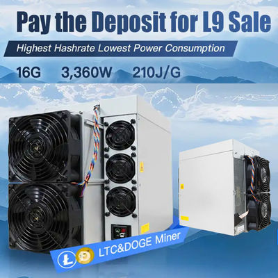 Best Bitmain Antminer L9 Litecoin Dogecoin Miner 16.2Gh/s Asic miner