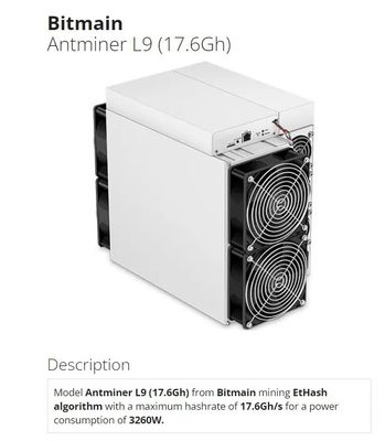 Bitmain Asic Antminer L9 16G Letcoin Doge Dual Mining 3360W L7 9050M Mining Machine