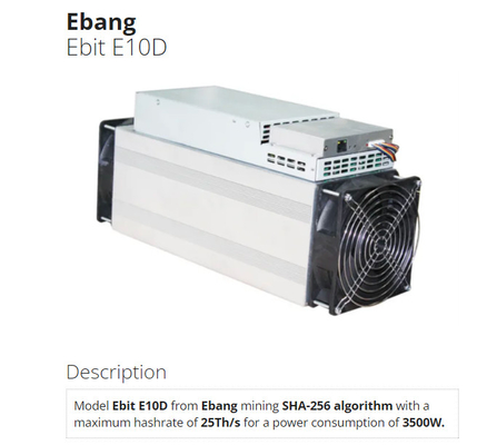 3500 Watt Ebit E10D 25T Ethernet Interface 75db SHA-256