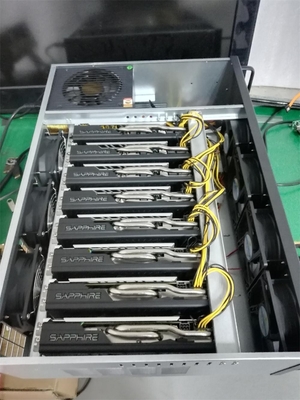 M08S 8GPU Mining Rig mining ETH LTC dogecoin XCH coin mining box 8gpu