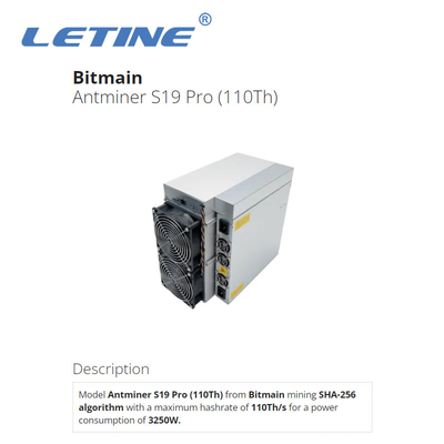 Bitmain BTC Miner Bitcoin Miner S19j Pro+ 122T SHA 256 Algorithm Block Chain Miner 3355W