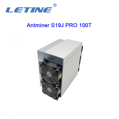 Bitmain Asic Antminer S19J PRO 100T 3050W SHA-256 algorithm Bitcoin Mining Machine hashrate of 100Th/s Miner