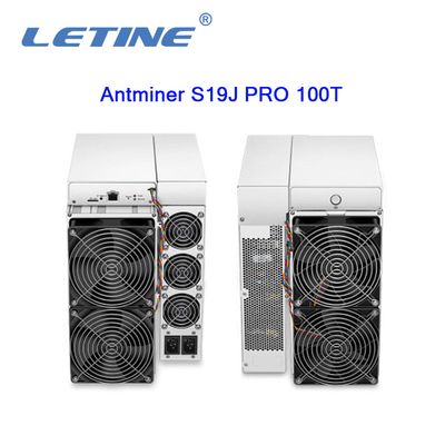 Bitmain Asic Antminer S19J PRO 100T 3050W SHA-256 algorithm Bitcoin Mining Machine hashrate of 100Th/s Miner