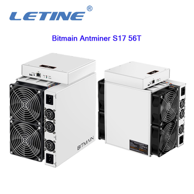 Second Hand Bitmain Antminer S17 56T 2520W BTC Mining Machine T17 64T S17+ 73T 76T Asic Miner
