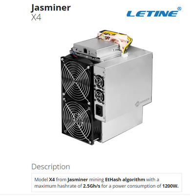 2.5Gh/S Sunlune Jasminer X4 Etchash Server 1200W 75db