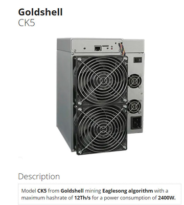 KD5 Pro 24.5T 3000W Cryptocurrency Mining Machine Goldshell KDA Asic Miner